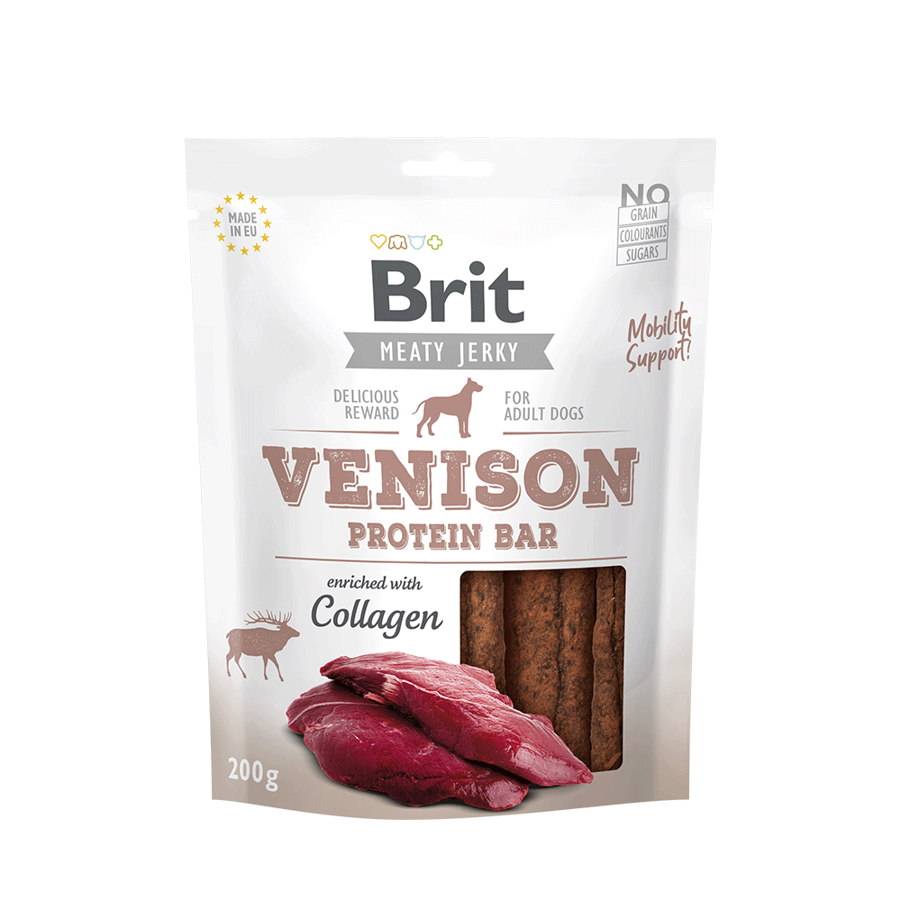 Photo inspiration: Fresh Look at Brit Jerky Snack Venison Protein Bar For Dogs
